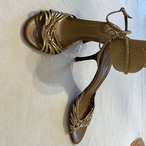 Phillip Lim 3.1 gold ankle strap heel size 6B